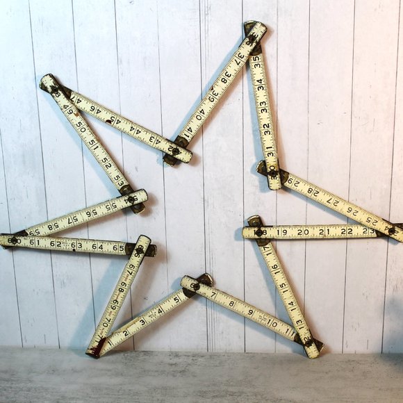 Vintage Columbia Eagle Master Quality Wood Metal Vintage Folding Hinged Ruler - Picture 5 of 5